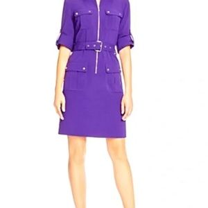 Michael Kors Purple Utility Dress